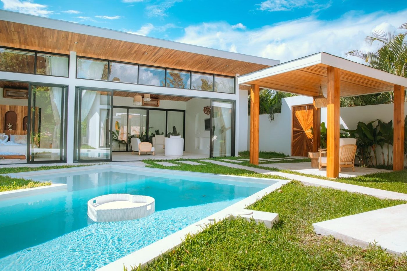 Lek Nana Bophut Phase 2 — villa with a private pool and timber roof
