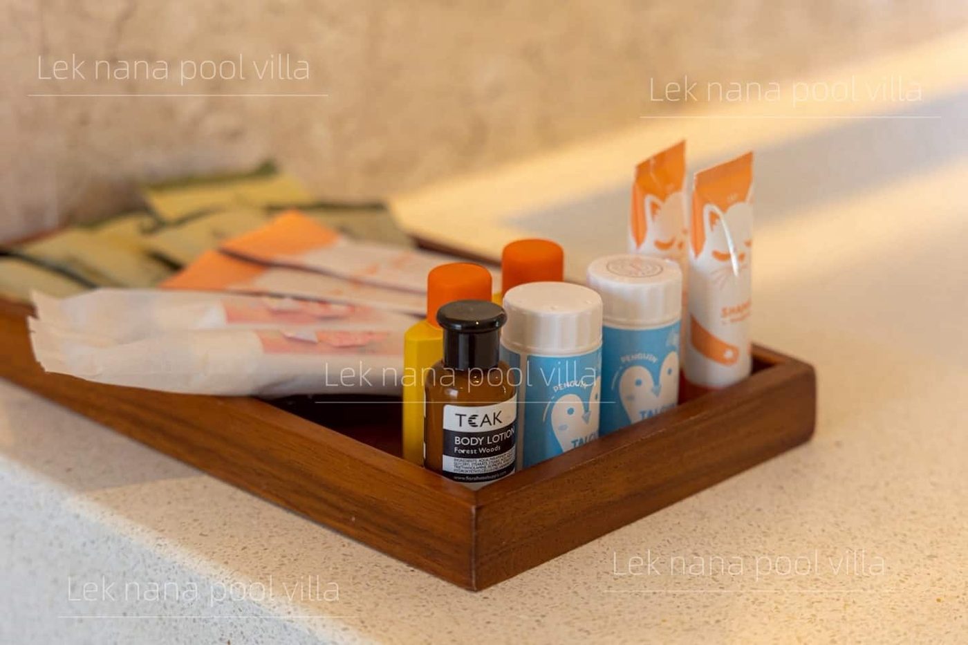 Lek Nana Bophut Phase 2 — welcome amenities in the villa